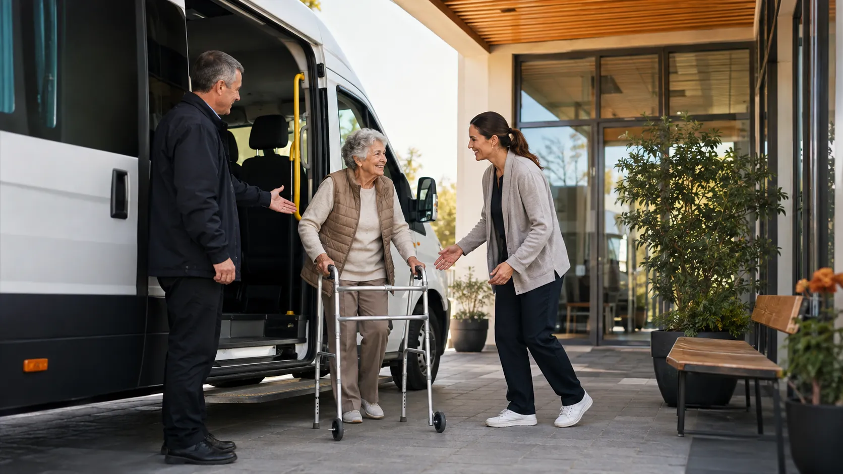 Programas de transporte recurrente para pacientes y centros de día